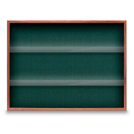 United Visual Products Outdoor Enclosed Combo Board, 48"x36", Wht Frame/Blk Porc & Medium Grey UVCB4836ODW-BLKPORC-MEDGRY